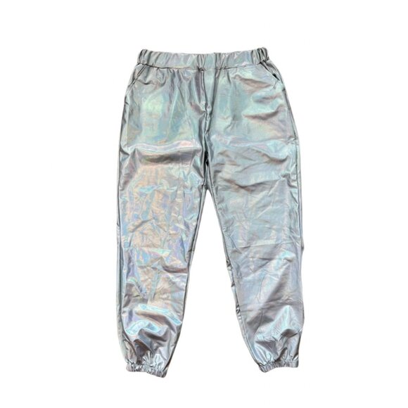 Silver Metallic Joggers - Picture 2 of 7